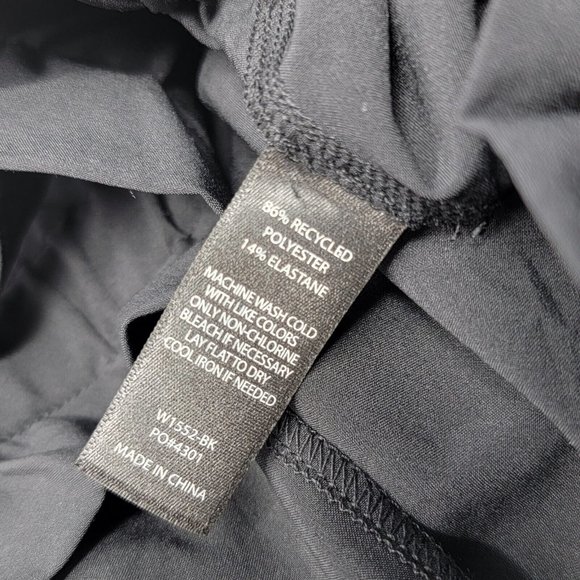 Betabrand 2XL Black Women's Paperbag Pants Tie Waist‎ Lightweight Straight Leg - Picture 7 of 7